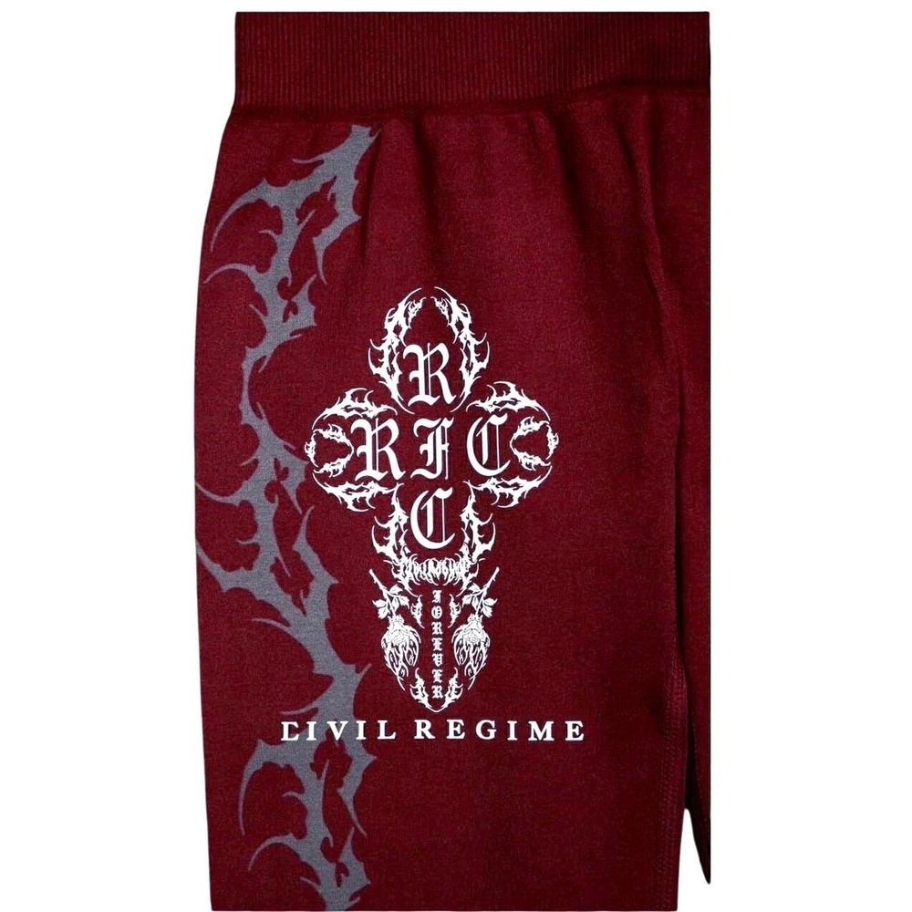 Civil Regime Save Yourself Kelly Seamless Scrunch Leggings Ox Blood Medium - Picture 3 of 8